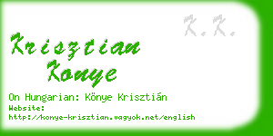krisztian konye business card