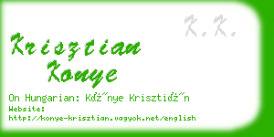 krisztian konye business card